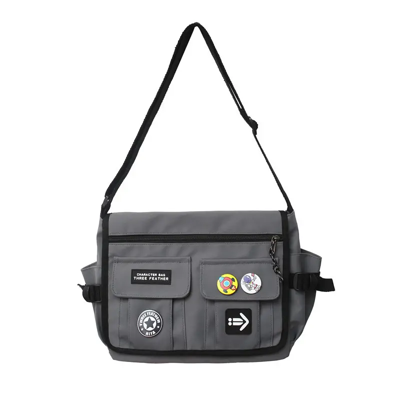 New Crossbody Bag for Men Women Canvas Satchel Student Messenger