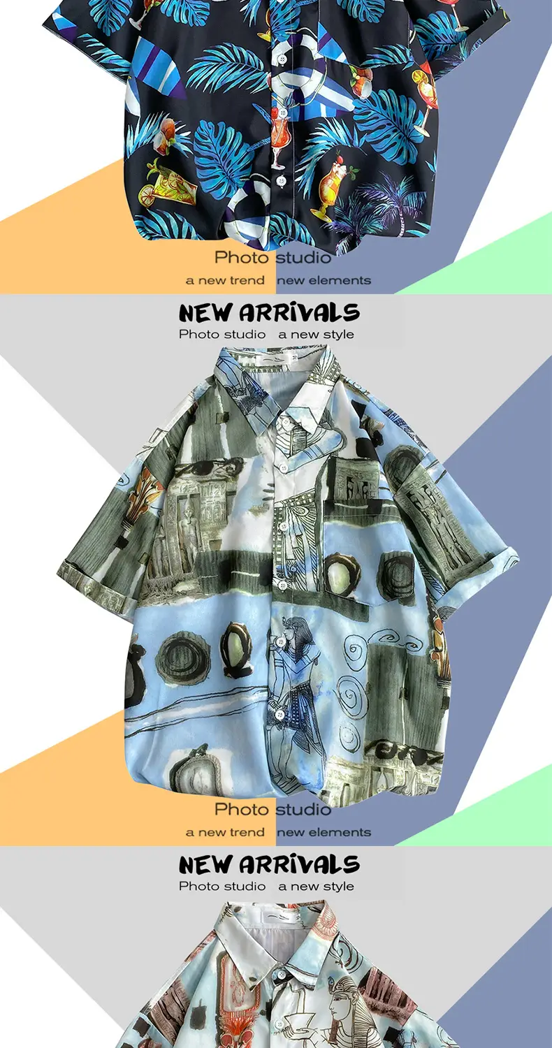 Men's Super Hot Hawaiian Floral Short Sleeve Shirt — feature 11