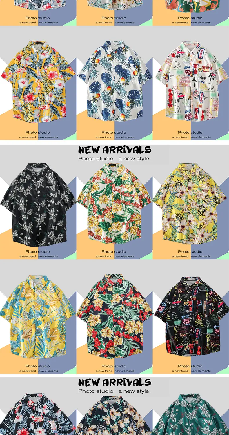 Men's Super Hot Hawaiian Floral Short Sleeve Shirt — feature 3