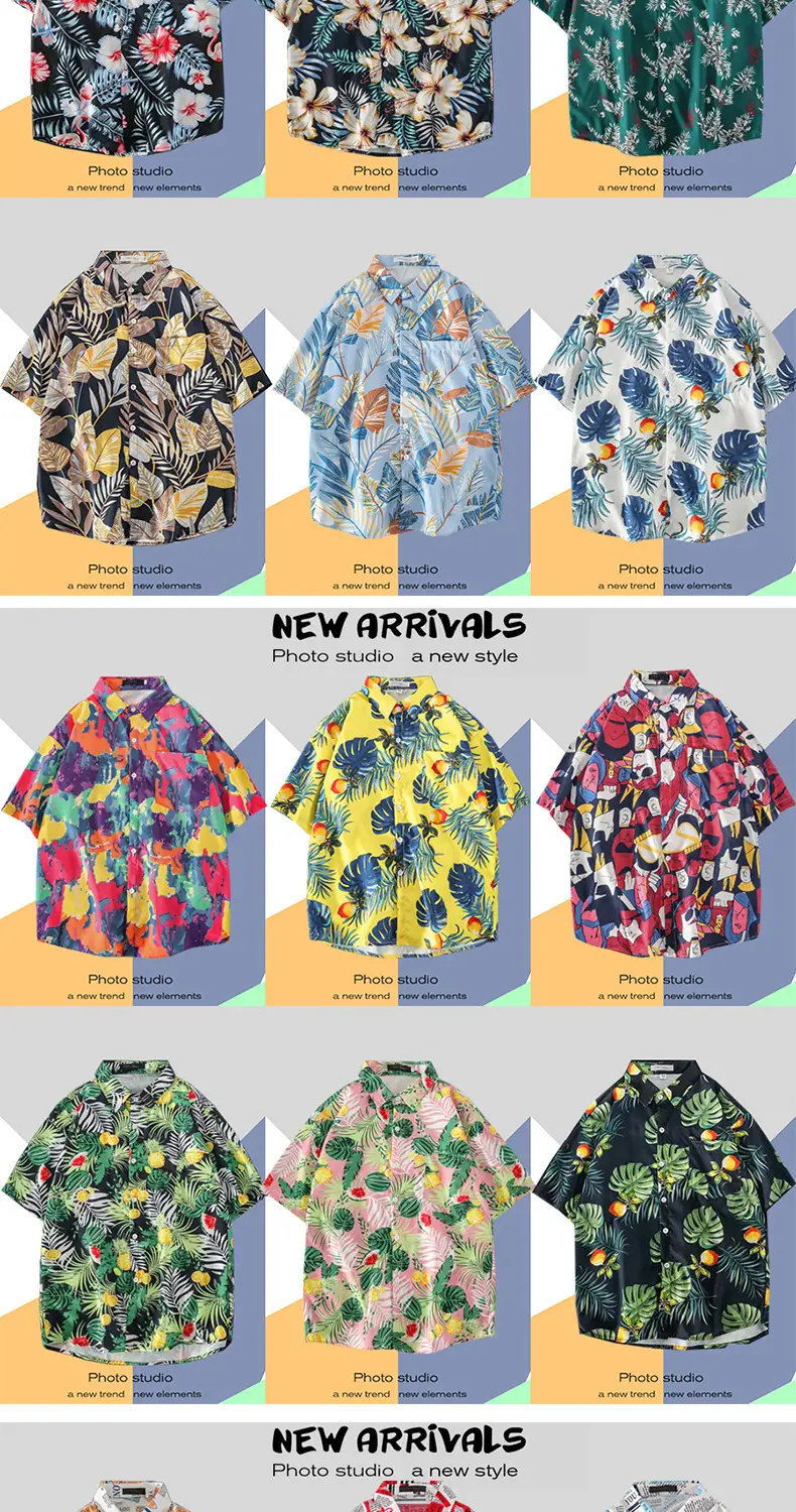 Men's Super Hot Hawaiian Floral Short Sleeve Shirt — feature 4