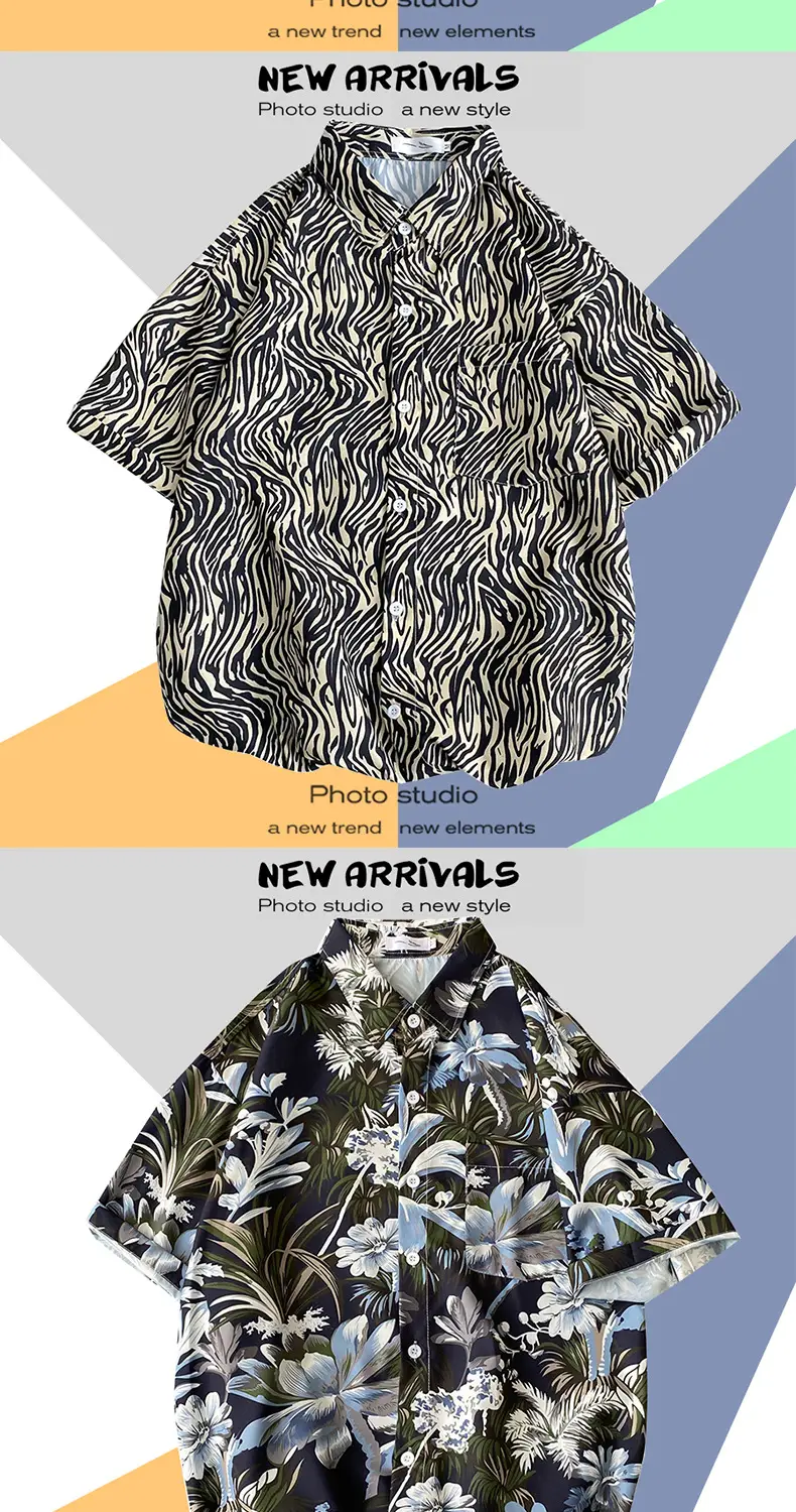 Men's Super Hot Hawaiian Floral Short Sleeve Shirt — feature 6