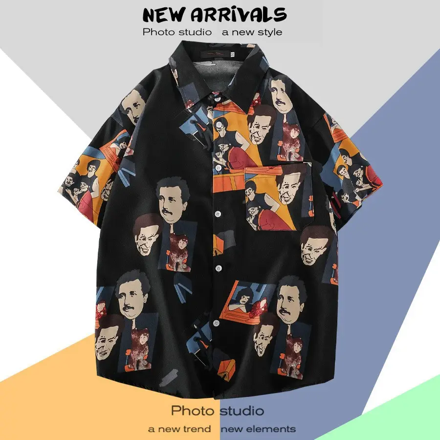 Men's Super Hot Hawaiian Floral Short Sleeve Shirt - Image 57