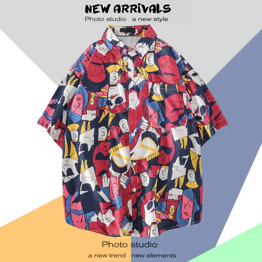 Men's Super Hot Hawaiian Floral Short Sleeve Shirt - Image 5