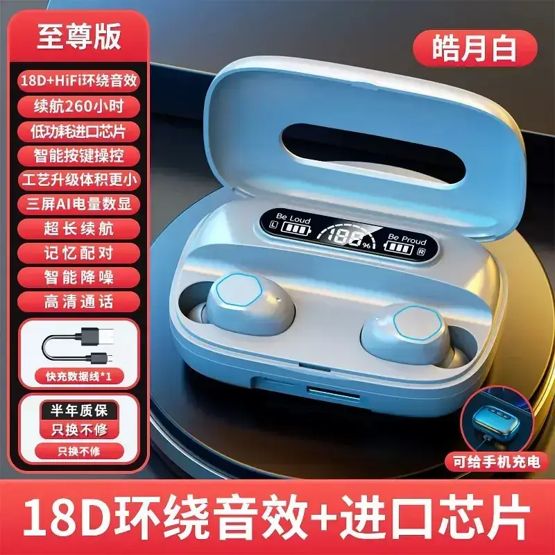 Cross-border Bluetooth 5.3 Noise-Cancelling Gaming Headset - Image 6