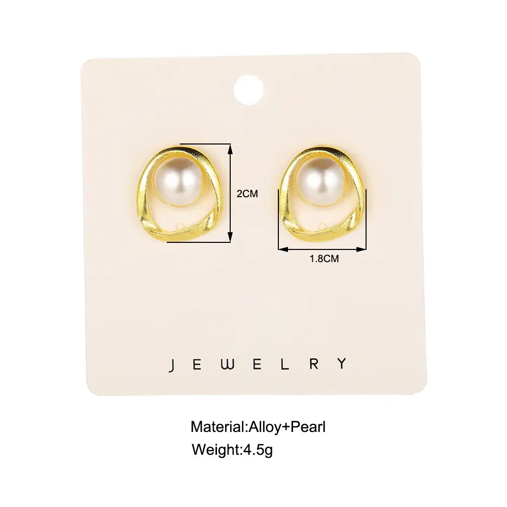 Pearl Earrings Gold Plated for Women - Image 7