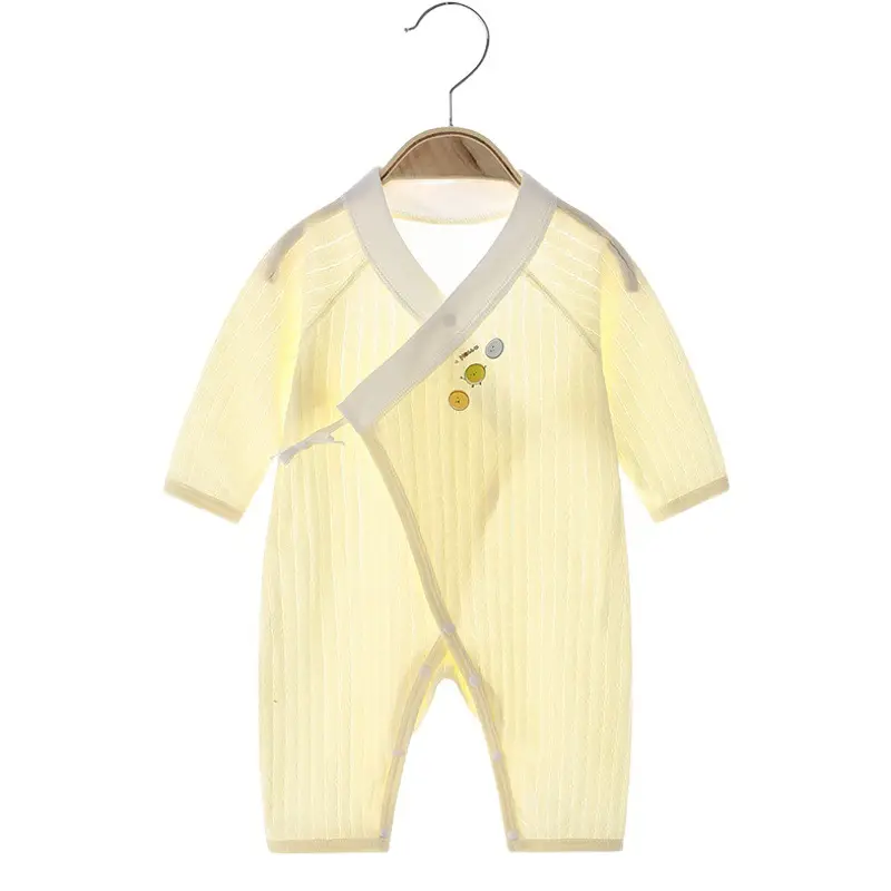 Baby Cotton Light Blue Jumpsuit with Hollow Out