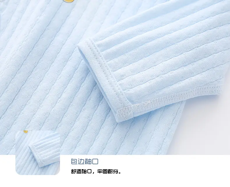Baby Cotton Light Blue Jumpsuit with Hollow Out — feature 12