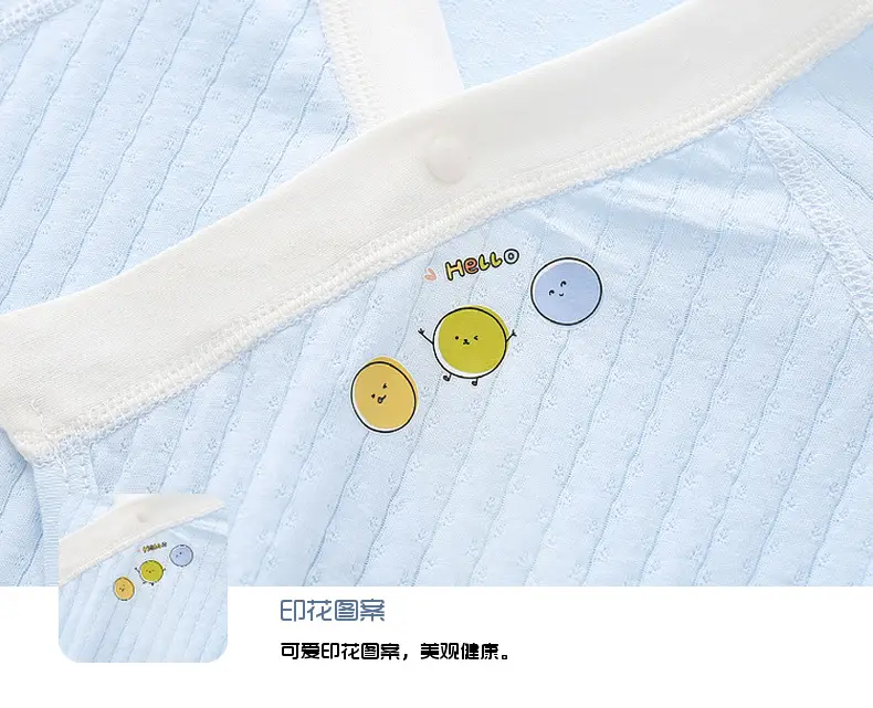 Baby Cotton Light Blue Jumpsuit with Hollow Out — feature 13