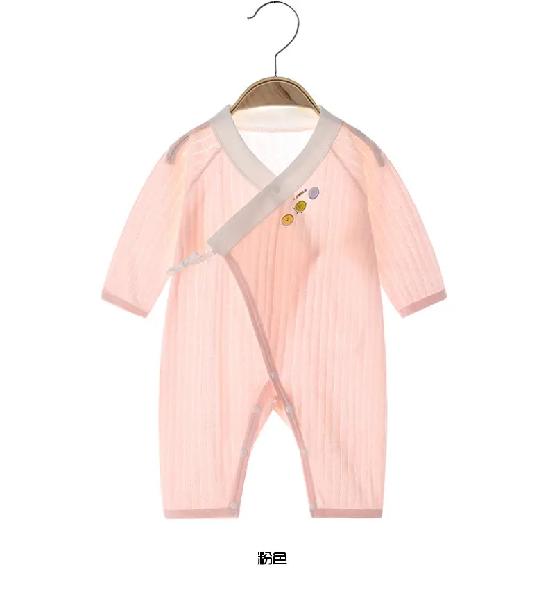 Baby Cotton Light Blue Jumpsuit with Hollow Out — feature 9