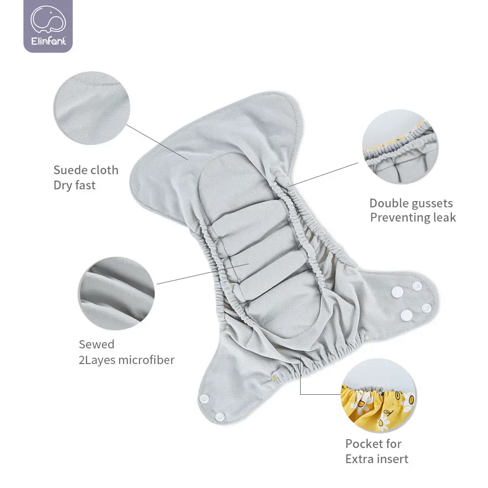 Baby Washable Diapers Cross-border Newborn One-piece Washable Diapers - Image 6