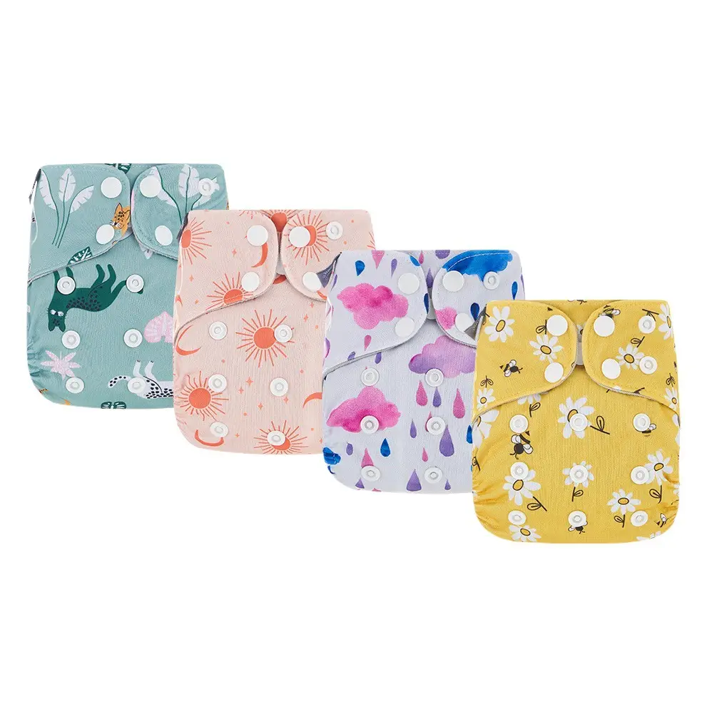 Baby Washable Diapers Cross-border Newborn One-piece Washable Diapers