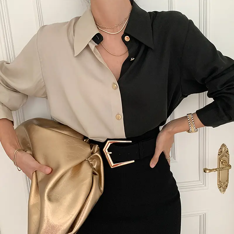 1688 Korean Chic Lapel Shirt Single Breasted Long Sleeve - Image 4