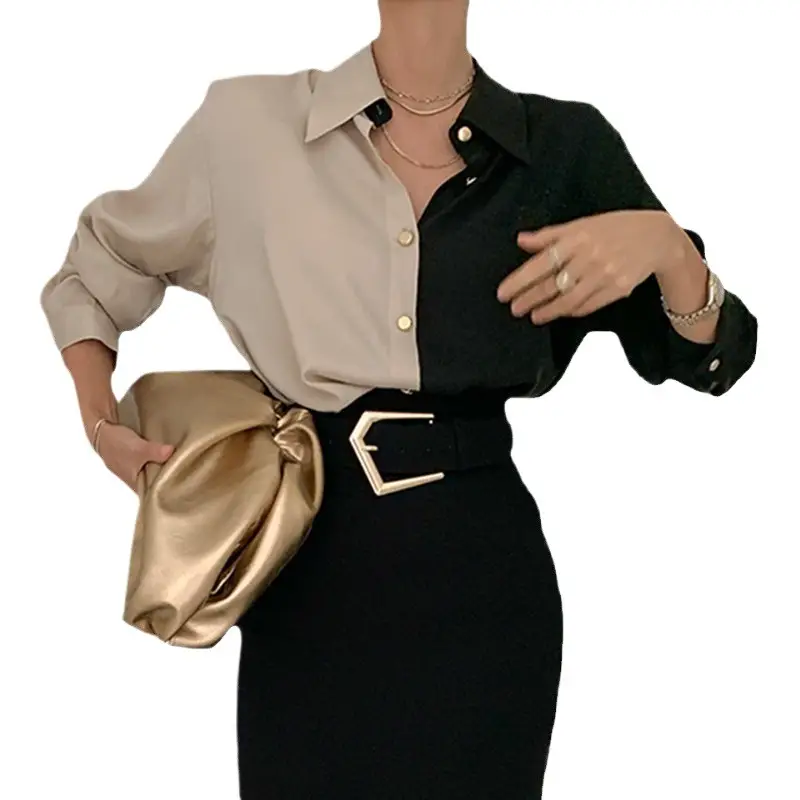 1688 Korean Chic Lapel Shirt Single Breasted Long Sleeve - Image 6