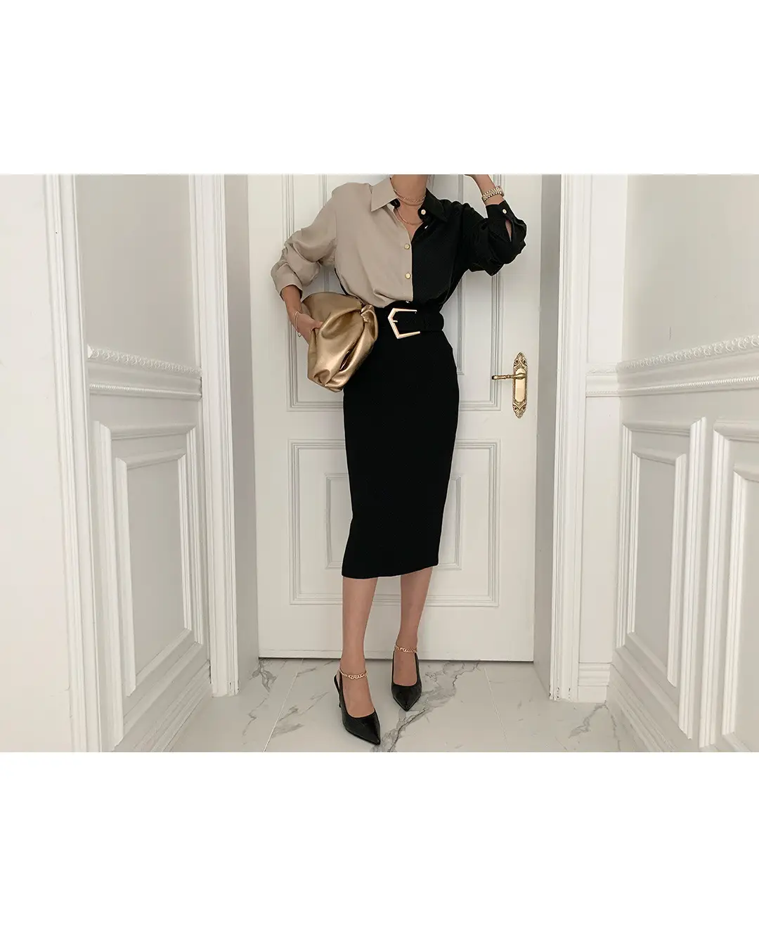 1688 Korean Chic Lapel Shirt Single Breasted Long Sleeve — feature 7