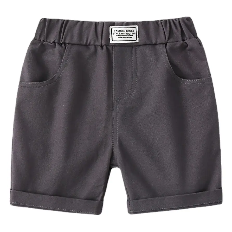 2023 Summer Boys Cotton Shorts Blue Casual