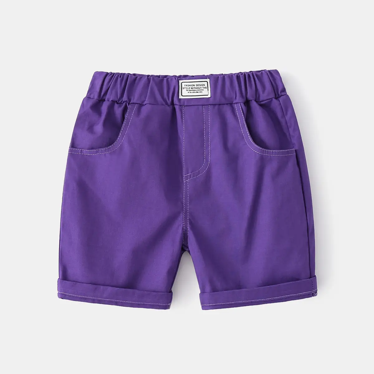 2023 Summer Boys Cotton Shorts Blue Casual