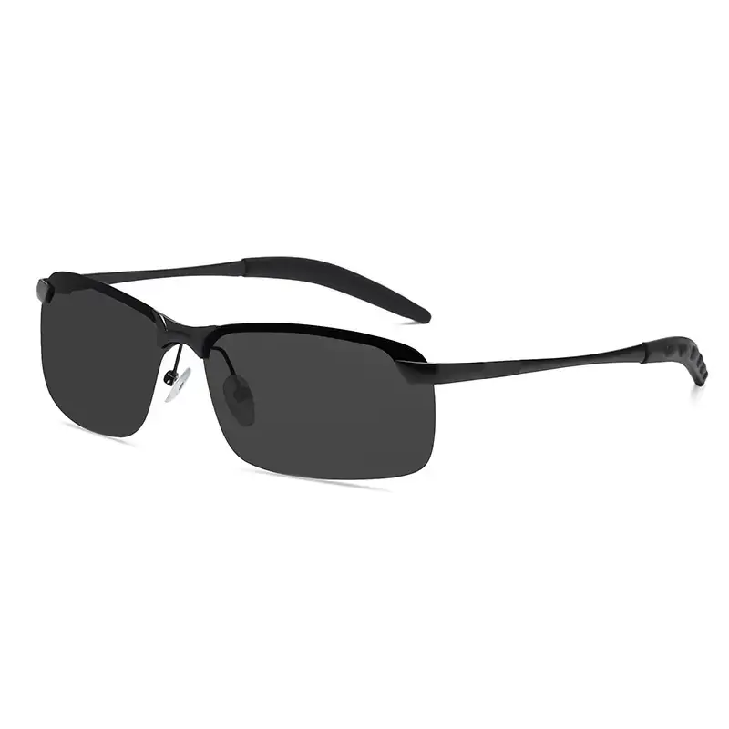 Men Retro Polarized Sunglasses Yellow Photochromic - Image 3