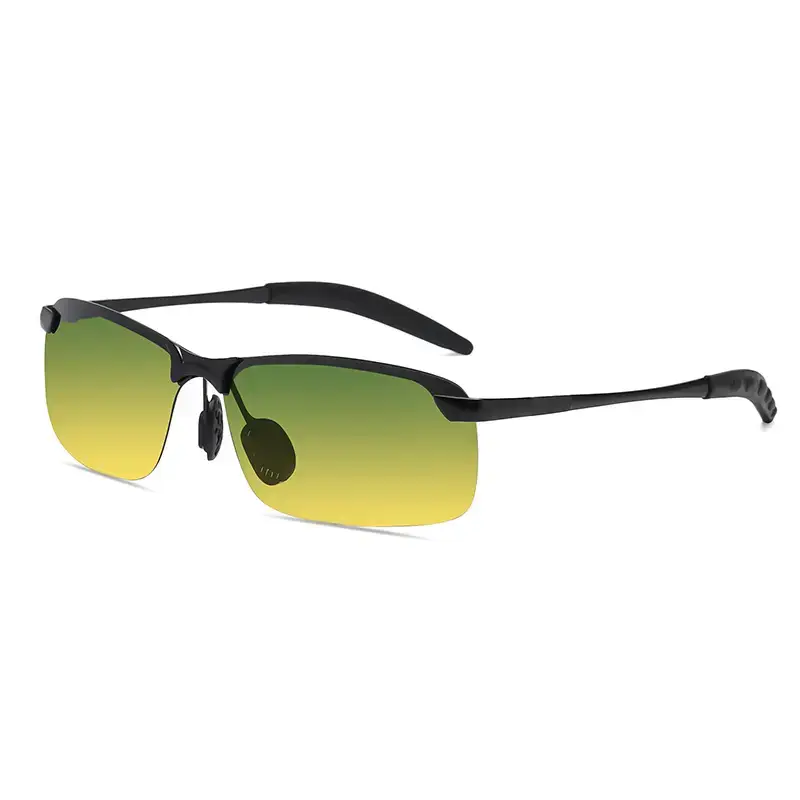 Men Retro Polarized Sunglasses Yellow Photochromic - Image 7