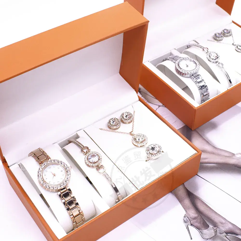 Luxury Women's Jewelry Set with Watch & Earrings - Image 4