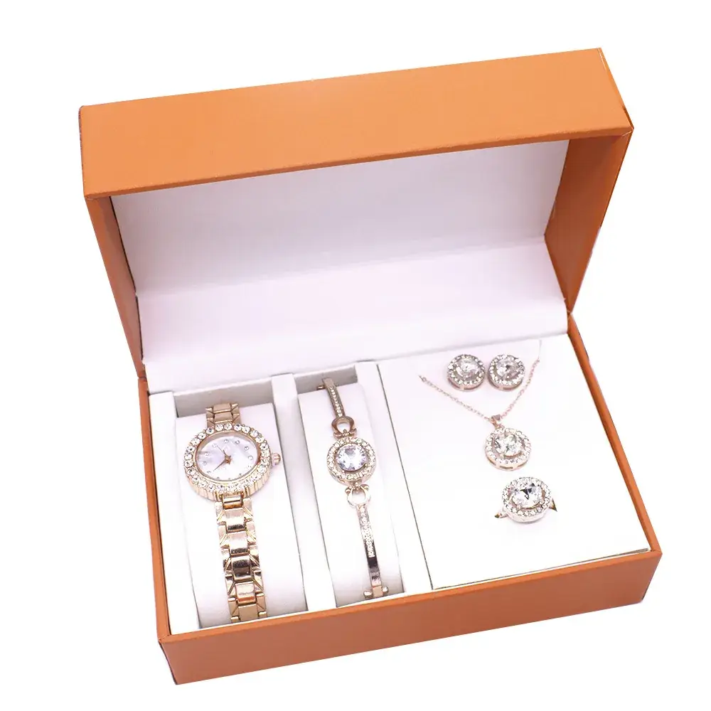 Luxury Women's Jewelry Set with Watch & Earrings - Image 5