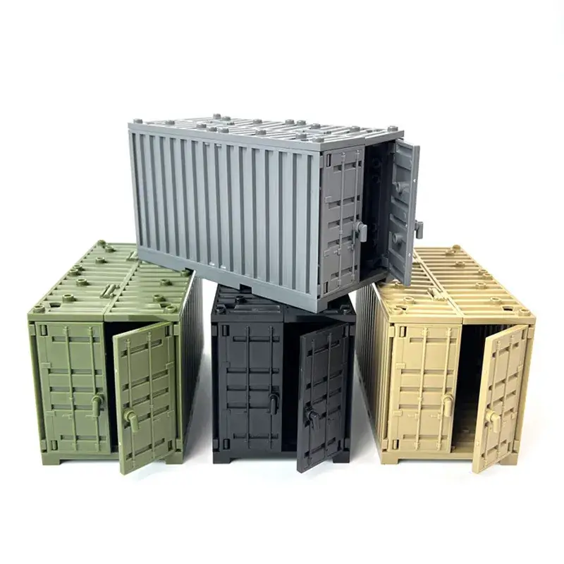 Military Men Eat Chicken Weapon Depot Building Blocks - Image 7