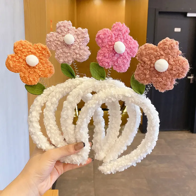 Free Shipping Pleated Star Dew Crab Strawberry Flower Face Wash Headband - Image 34