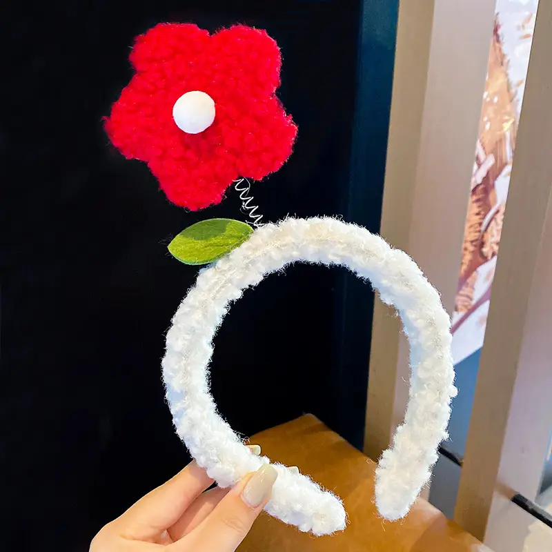 Free Shipping Pleated Star Dew Crab Strawberry Flower Face Wash Headband - Image 14