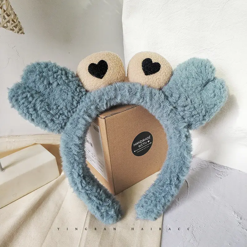 Free Shipping Pleated Star Dew Crab Strawberry Flower Face Wash Headband - Image 2