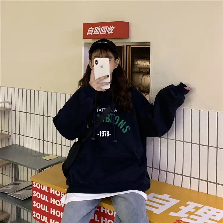 2026 Korean Style Hooded Sweatshirt Women Loose Fleece — feature 15