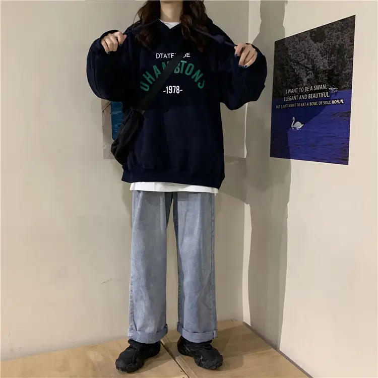 2026 Korean Style Hooded Sweatshirt Women Loose Fleece — feature 19