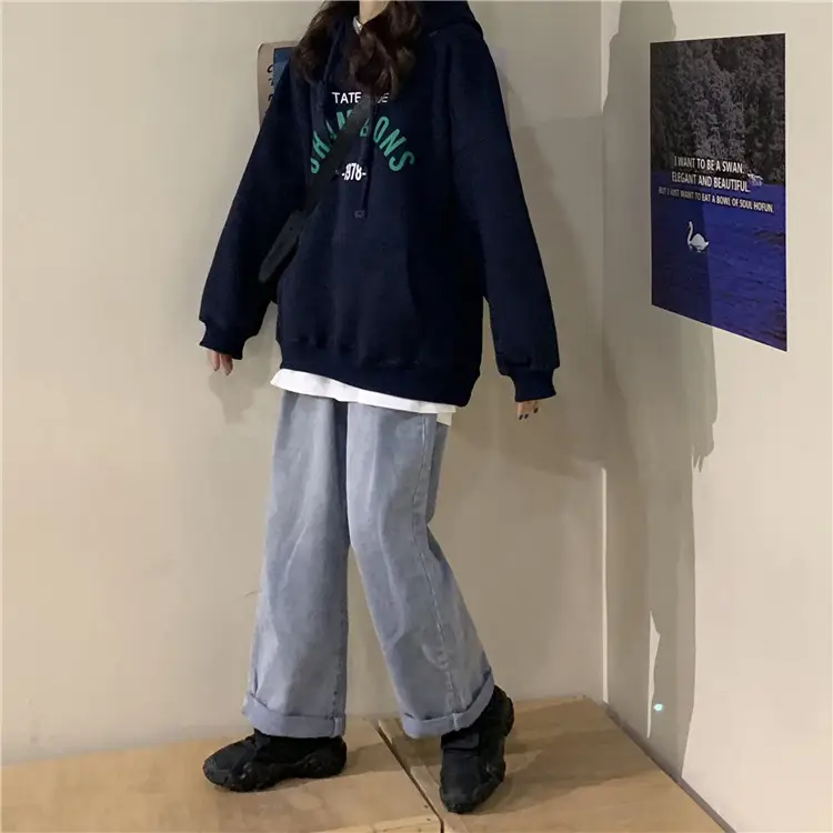 2026 Korean Style Hooded Sweatshirt Women Loose Fleece — feature 20