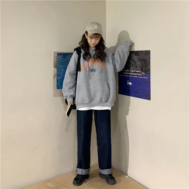 2026 Korean Style Hooded Sweatshirt Women Loose Fleece — feature 21