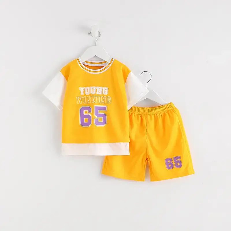 Young Boys Blue 65 Number Sportswear Set - Image 7