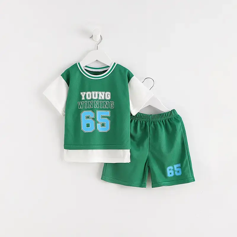 Young Boys Blue 65 Number Sportswear Set - Image 3