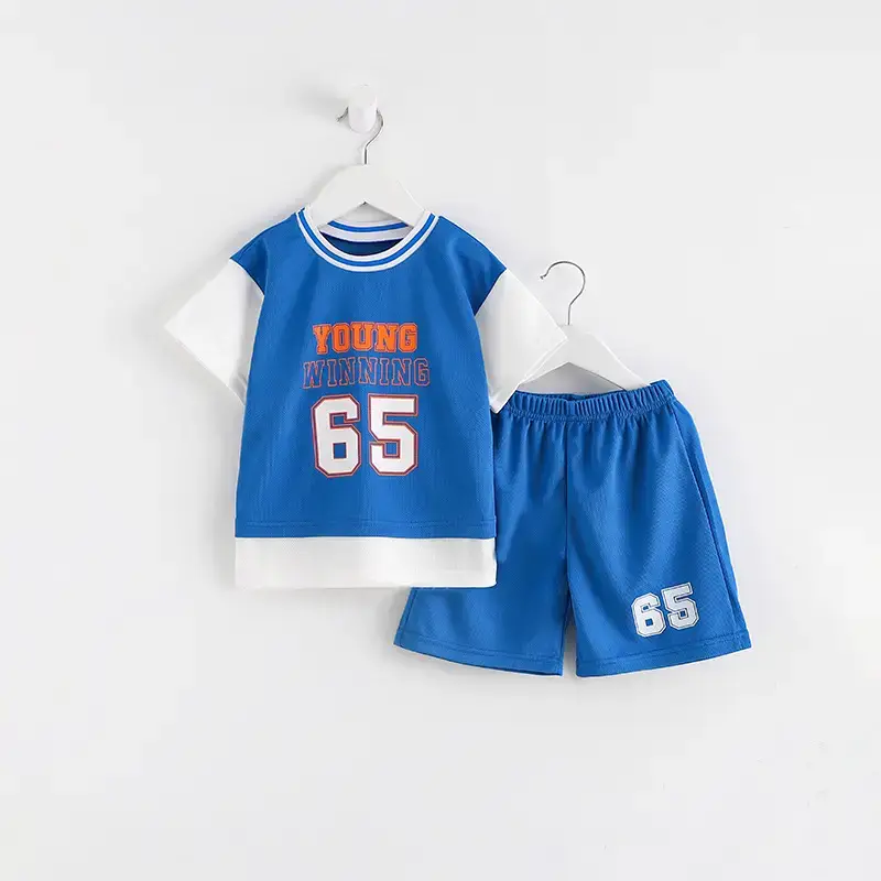 Young Boys Blue 65 Number Sportswear Set - Image 2