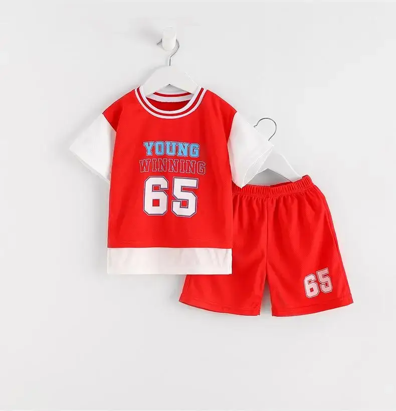 Young Boys Blue 65 Number Sportswear Set - Image 5