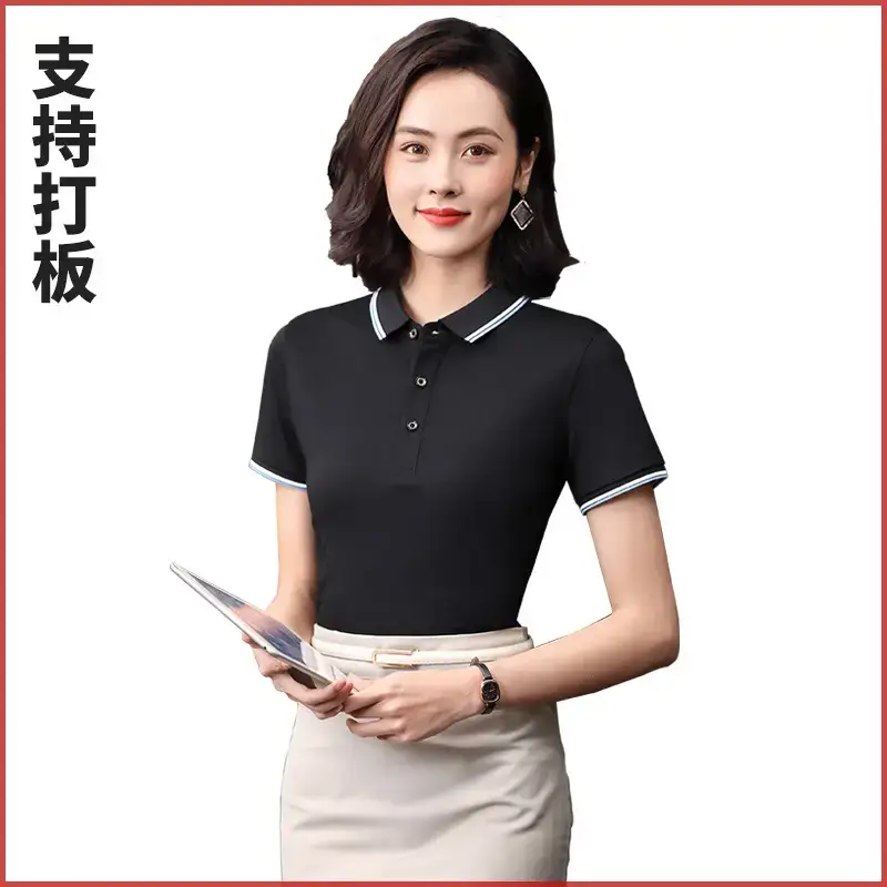Men Navy Blue Polo Shirt with Orange Trim Free Print - Image 14