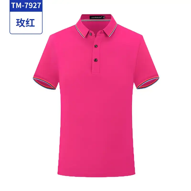 Men Navy Blue Polo Shirt with Orange Trim Free Print - Image 11