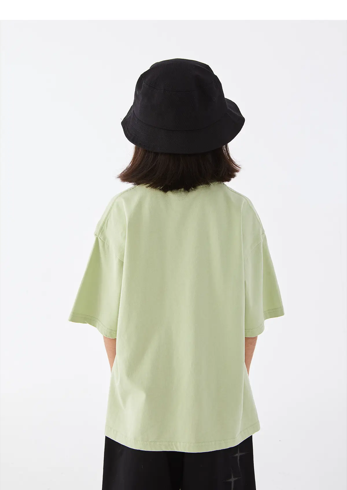 Kids DK Cotton T-Shirt Light Green Medium Large — feature 19