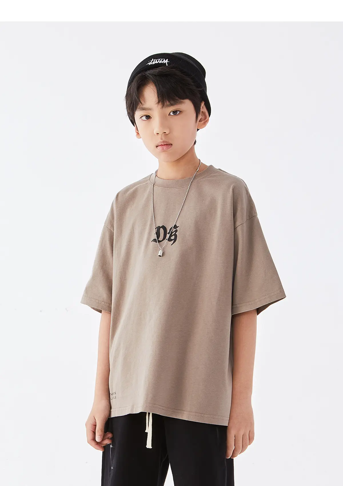 Kids DK Cotton T-Shirt Light Green Medium Large — feature 25