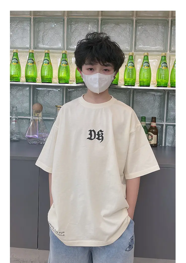 Kids DK Cotton T-Shirt Light Green Medium Large — feature 34