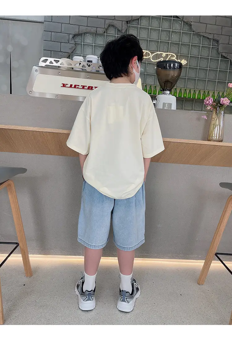 Kids DK Cotton T-Shirt Light Green Medium Large — feature 38