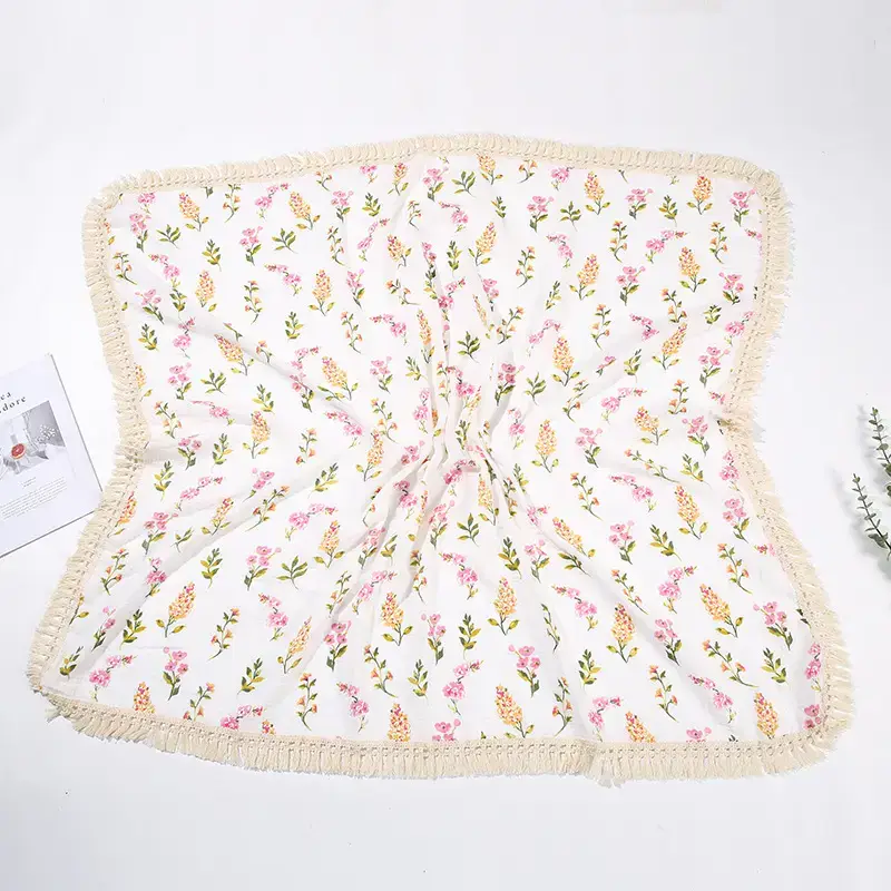 Cross-Border Baby Wrap Towel with Tassels - Image 12