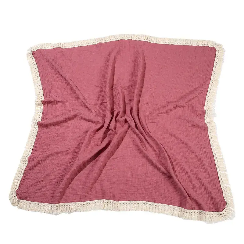 Cross-Border Baby Wrap Towel with Tassels - Image 13