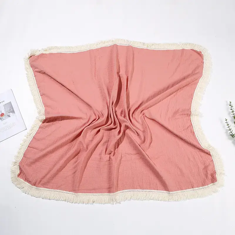 Cross-Border Baby Wrap Towel with Tassels - Image 2