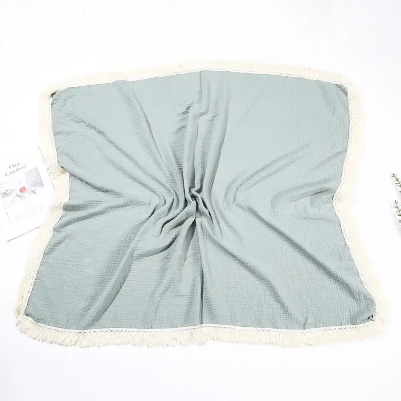 Cross-Border Baby Wrap Towel with Tassels - Image 4