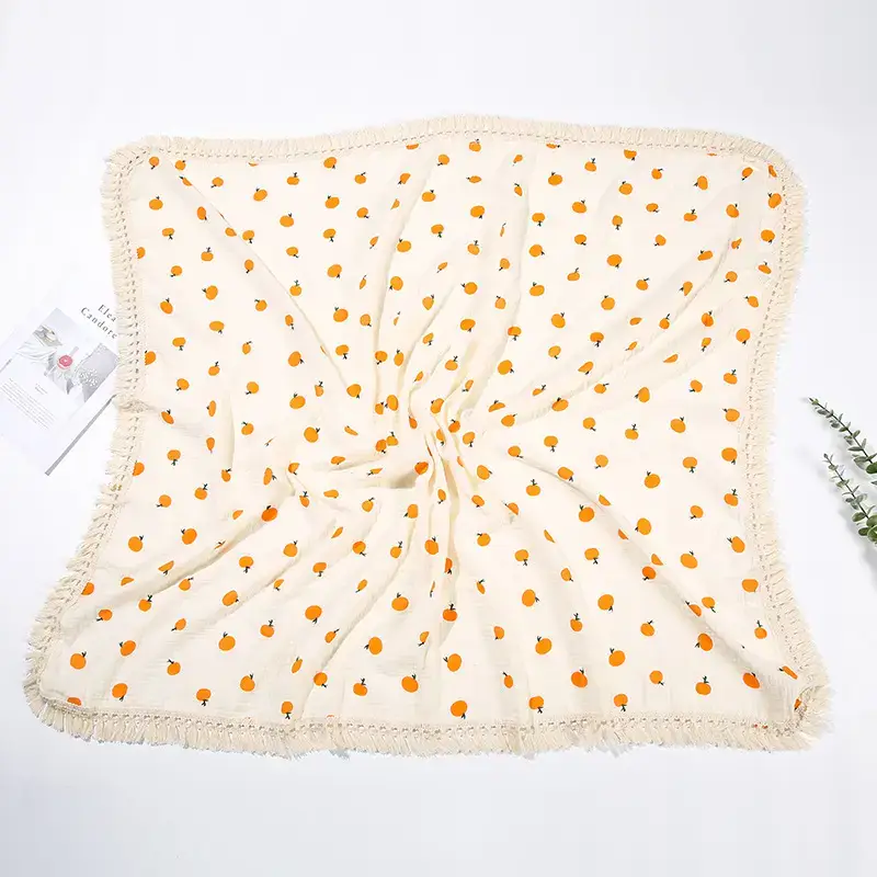 Cross-Border Baby Wrap Towel with Tassels - Image 8