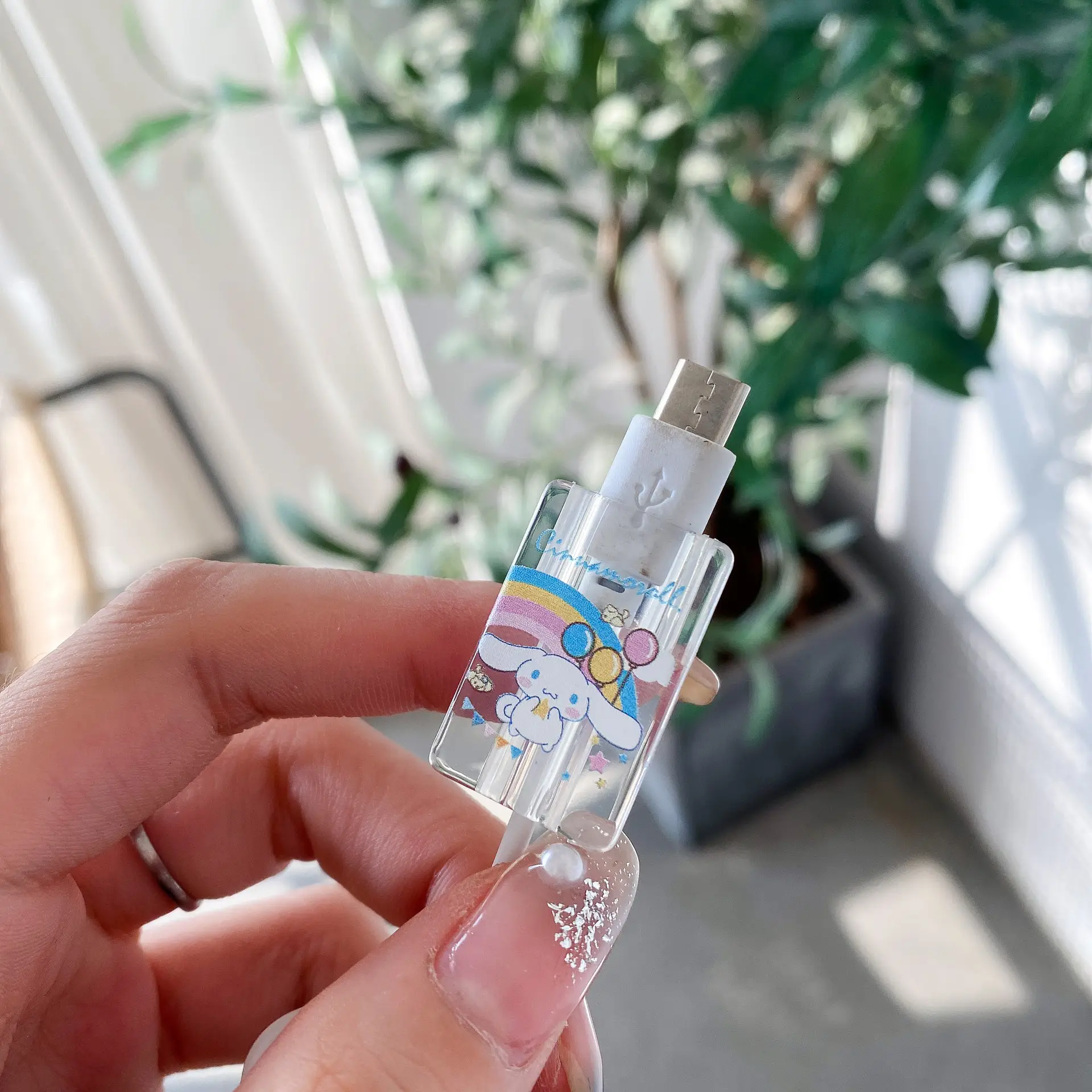 Transparent Cartoon Data Cable Cover for Apple — feature 17