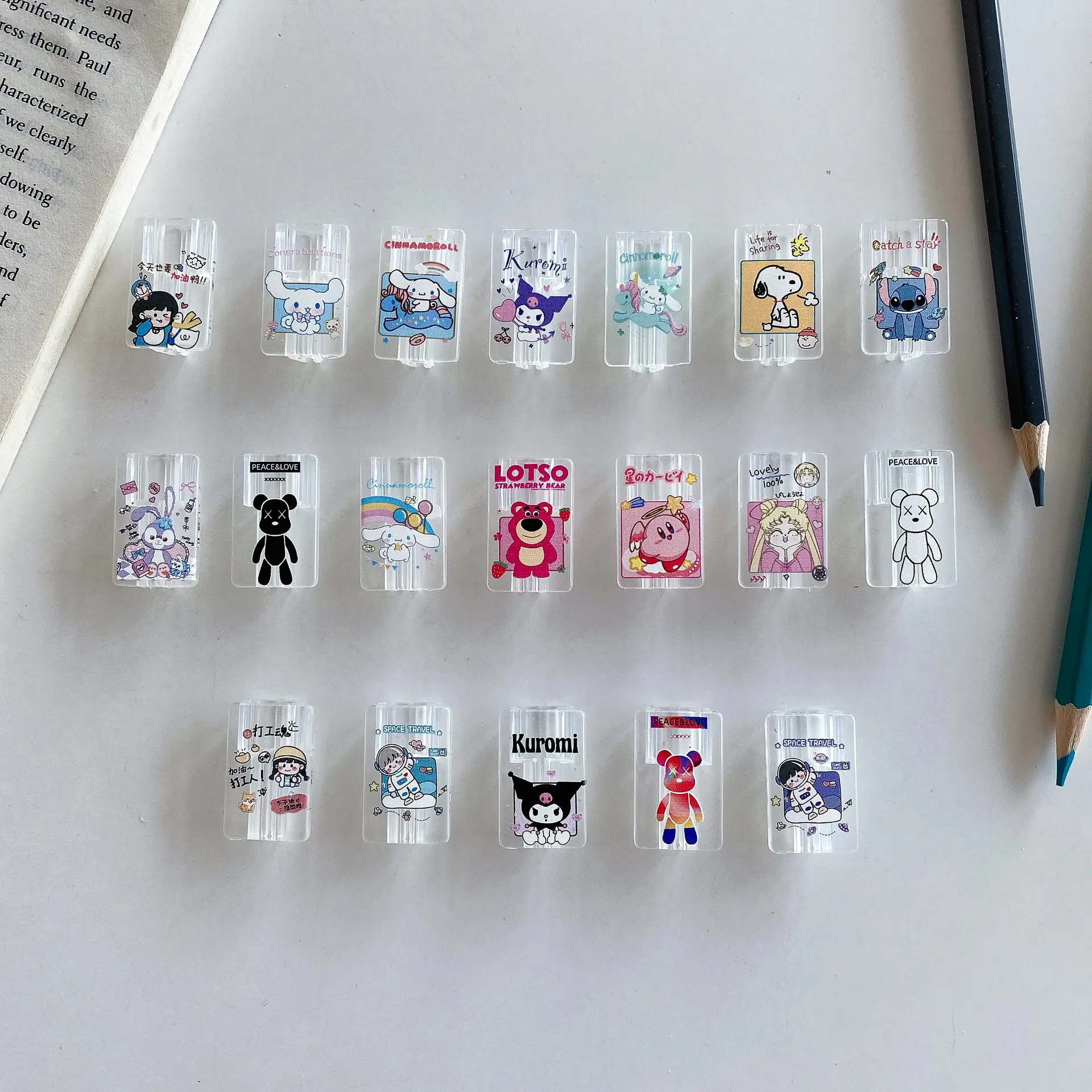 Transparent Cartoon Data Cable Cover for Apple — feature 9