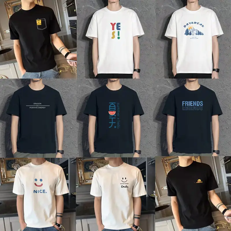 Korean Style Black T-shirt with "Ye S!" Print